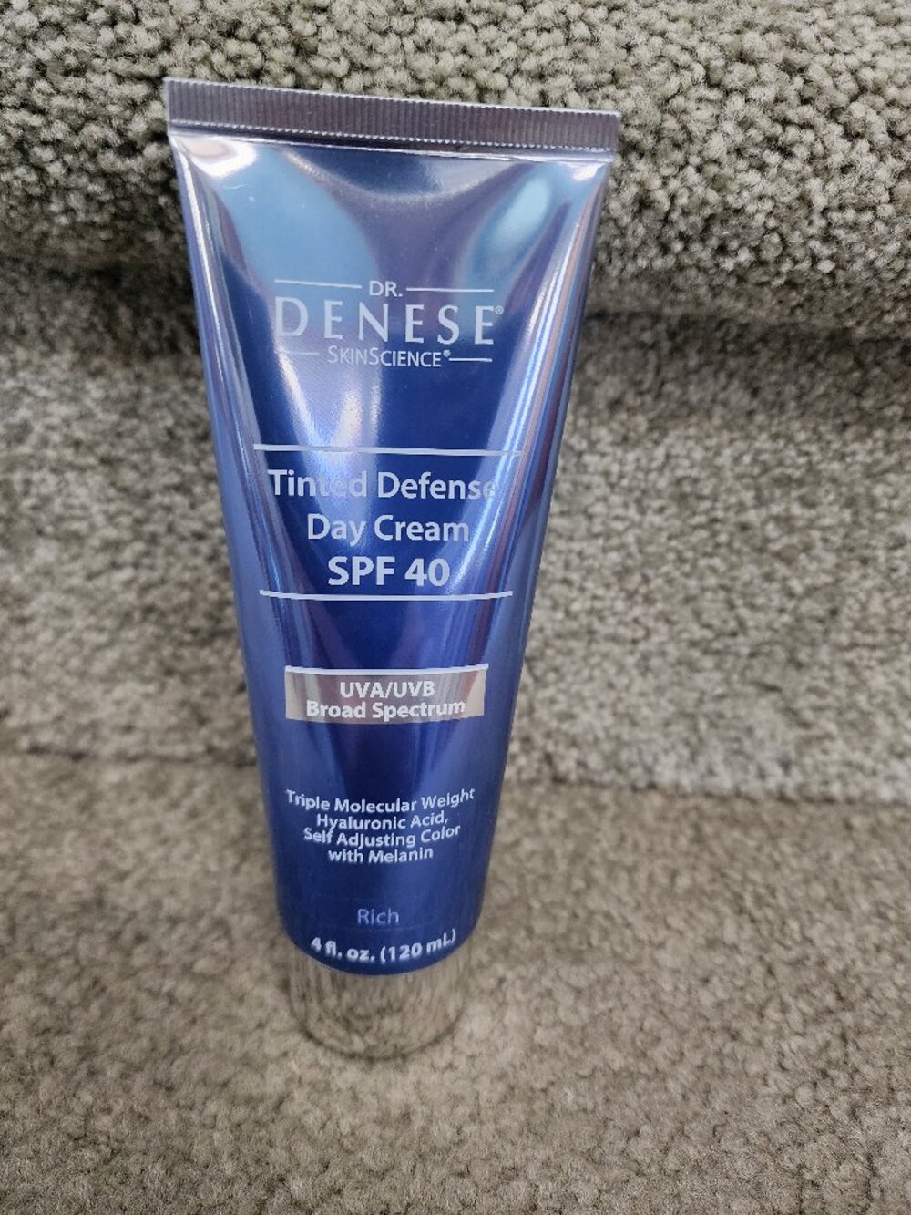 Dr Denese Tinted Defense Day Cream SPF 40 Rich 4 OZ.